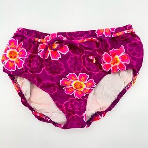 Vintage Hawaiian Bikini Bottom Floral‎ Tropical Tie 1970s Swimsuit Bathing Suit